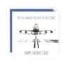 Landed Best Role Of Dad Aviation Fathers Day Card, thumbnail 2 of 4