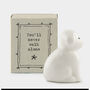 Porcelain Matchbox Message Dog – Never Walk Alone, thumbnail 2 of 3