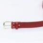 Premium Handmade Mens Leather Belt Red 35mm Wide, thumbnail 8 of 9