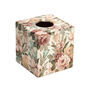 Wooden Vintage Floral Tissue Box Cover, thumbnail 2 of 4