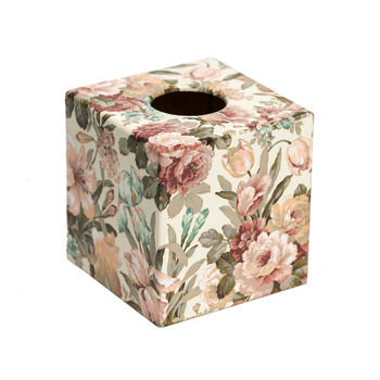 Wooden Vintage Floral Tissue Box Cover, 2 of 4