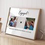 Personalised Engaged Photo Map Print Gift, thumbnail 1 of 2