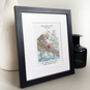 Personalised Our Home Map Print, thumbnail 1 of 12