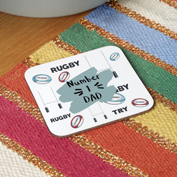 Choose Your Message Rugby Coaster, 2 of 5