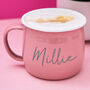 Personalised Coloured Enamel Mug, thumbnail 1 of 2