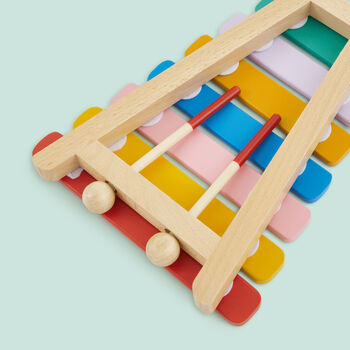 Personalised Colourful Xylophone Wooden Toy, 3 of 5