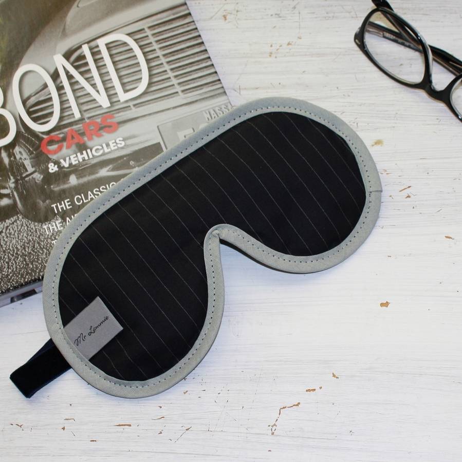 Men's Luxury Suiting Fabric Sleep Masks By Love Lammie & Co