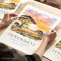 Serengeti Safari Travel Print Of Tanzania, thumbnail 1 of 7