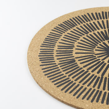 Cork Max Placemat Set Of Two | Sandy Lines, 6 of 9