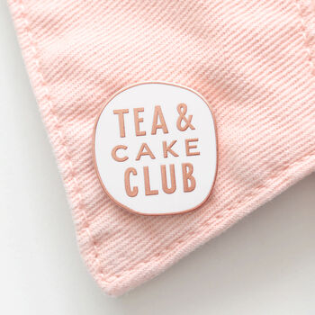 'Tea And Cake Club' Enamel Pin, 4 of 6