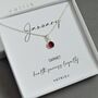 Sterling Silver January Birthstone Necklace, thumbnail 2 of 5