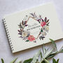 Personalised Peony Frame Wedding Guest Book, thumbnail 2 of 6