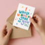 One Whole Wonderful Year First Birthday Card, thumbnail 3 of 5