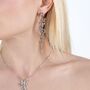 925 Sterling Silver Designer Element Drop Earrings, thumbnail 1 of 4
