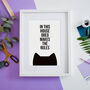 Personalised 'The Cat Makes The Rules' Print, thumbnail 2 of 3