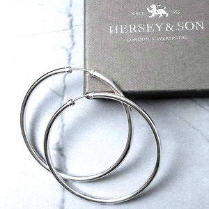 Silver Earrings For Women Earring Gifts Notonthehighstreet Clic Silver Hoop Earrings