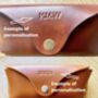 Personalised Dark Brown Leather Sunglasses Case, thumbnail 3 of 10