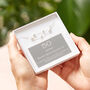 50th Birthday Solid Sterling Silver Five Star Bracelet, thumbnail 1 of 5