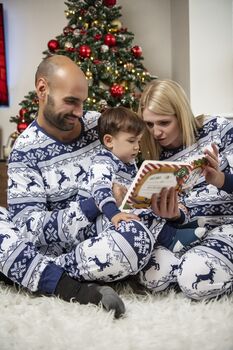Matching Family Christmas Pyjamas Navy | Christmas Eve P Js For The Whole Family, 3 of 11