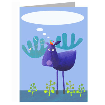 Personalised Bubble Moose Card, 4 of 4