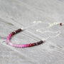 Ruby Bead Necklace In Gold, thumbnail 9 of 12