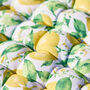 Lemon Print Padded Garden Bench Cushion, thumbnail 4 of 6