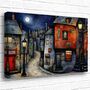 Moonlit Murmurs Landscape Canvas Wall Art, thumbnail 1 of 8