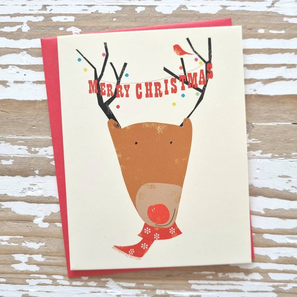 'Merry Christmas' Trio Box Of 12 Christmas Cards By Nest Gifts