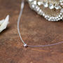 Daisy White Gold North Star Diamond Necklace, thumbnail 4 of 5