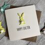 Personalised Happy Easter Painted Rabbit Card, thumbnail 4 of 4