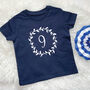 Girls Birthday T Shirt Flower Garland And Number, thumbnail 3 of 7