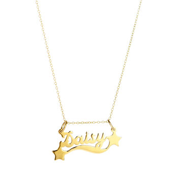 Personalised Star Name Pendant Charm, 4 of 6