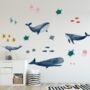 Watercolour Under The Sea Fabric Wall Stickers, thumbnail 1 of 2
