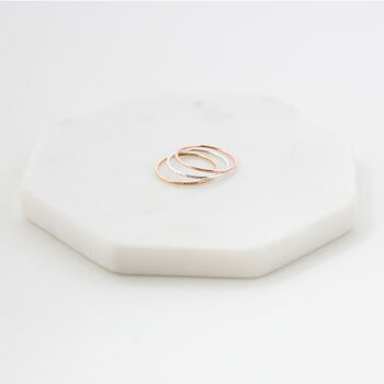Tri Colour Gold Filled Stacking Ring Set, 6 of 11