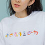 Seafood Medley Embroidered Sweatshirt, thumbnail 6 of 9
