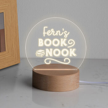 Personalised ‘Book Nook’ Desk Lamp Gifts For Friends, 4 of 5