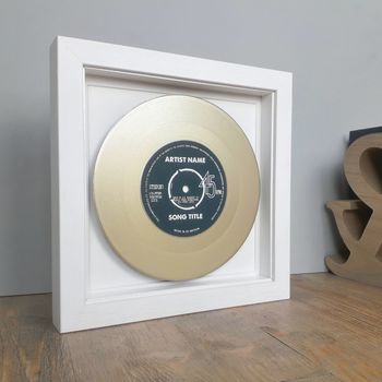 Framed Vinyl Record Personalised Label, 3 of 12