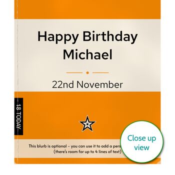 Personalised 21st Birthday Print 2005 Book Cover Gift, 3 of 12