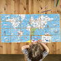 Colour In A6 Card Book World Map, thumbnail 2 of 4