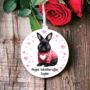 Personalised Black Rabbit Decoration, thumbnail 1 of 2