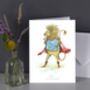 Zodiac Leo Greetings Card, thumbnail 1 of 3