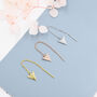 Sterling Silver Arrowhead Threader Earrings, thumbnail 5 of 12