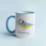 Blue Tit British Bird Personalised Mug, thumbnail 1 of 3