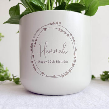 Personalised Birthday Plant Pot Gift | Add A Plant, 2 of 8