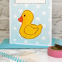 'Duck' Personalised Baby Shower Card, thumbnail 2 of 4