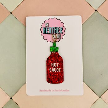 Hot Sauce Christmas Tree Decoration / Gift For Foodie / Chilli Lover Present / Novelty Festive Decoration, 2 of 6