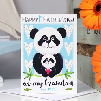 Panda 1st Father's Day Card As Daddy, 2 of 10