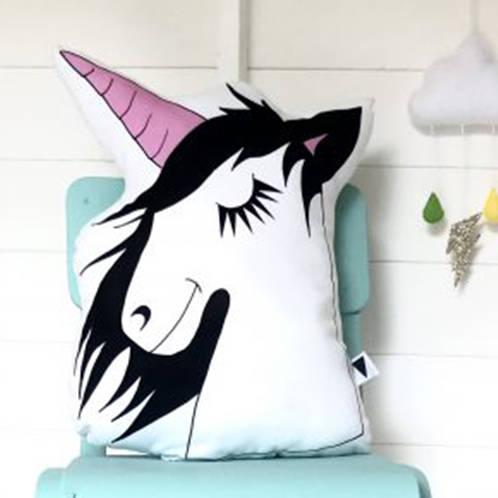 unicorn emoji cushion