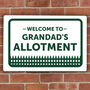 Personalised Welcome To The Allotment/Garden Metal Sign, thumbnail 1 of 4
