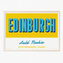 Personalised Edinburgh Retro Favourite City Print, thumbnail 3 of 7